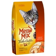 Meow Mix Tender Centers Salmon & White Meat Chicken Flavors Dry Cat Food, 3-Pound Bag