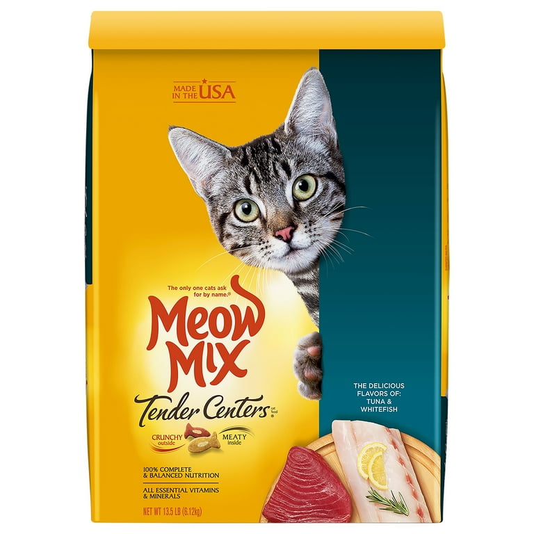 Meow Mix Tender Centers Tuna Whitefish Flavors Dry Cat Food