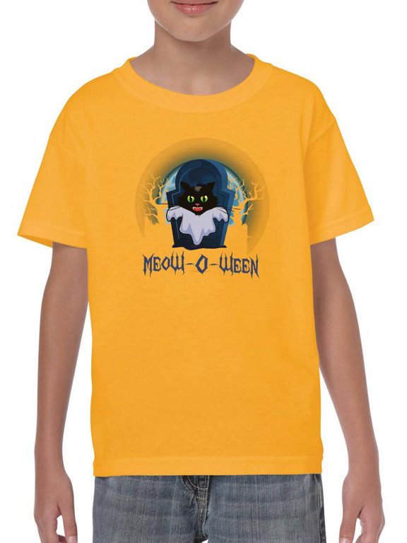 Meow-O-Ween T-Shirt Juniors -Image by Shutterstock, x-Small