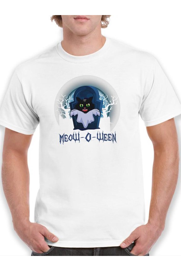 Meow-O-Ween T-Shirt Men -Image by Shutterstock, Male Large