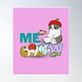thumbnail image 1 of Meow Poster Wall Art, Modern Wall Decor, 16x24 UNFRAMED, 1 of 3