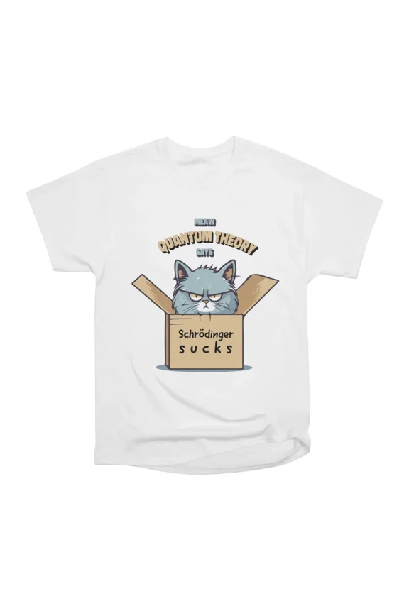 Meow Quantum Theory T-Shirt Tee Gift For Him Merch For Her Apparel For Friend