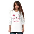 thumbnail image 1 of Meow Sweet Kitty Cat Lady Cute Women's Long Sleeve T Shirt Brisco Brands X, 1 of 6