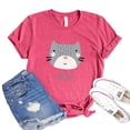 thumbnail image 1 of Meow T-shirt Kitty Shirts Animal Lover Tee Kitten Mom Tshirt Women's Rescuer Top Pet Adoption Gift Cat Mama Shirt, 1 of 3