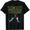 thumbnail image 1 of Meow Wars Cat Funny Gifts For Cats Lovers Novelty Shirt Unisex T-Shirt, up to Size 5XL, 1 of 2