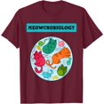 thumbnail image 1 of Meowcrobiology Cat Science Unisex T-Shirt for Men Women Kids Toddler,Maroon Color,Size YXL, 1 of 5