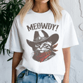 thumbnail image 1 of Meowdy Cat Tshirt, Cowboy Cat Country Western, Funny Cat Shirt.Cat Lover Gift, 1 of 5