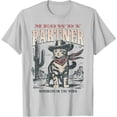 thumbnail image 1 of Meowdy Partner Cowboy Cat Vintage Unisex T-Shirt for Men Women Kids Toddler,Ice Grey Color,Size XL, 1 of 5