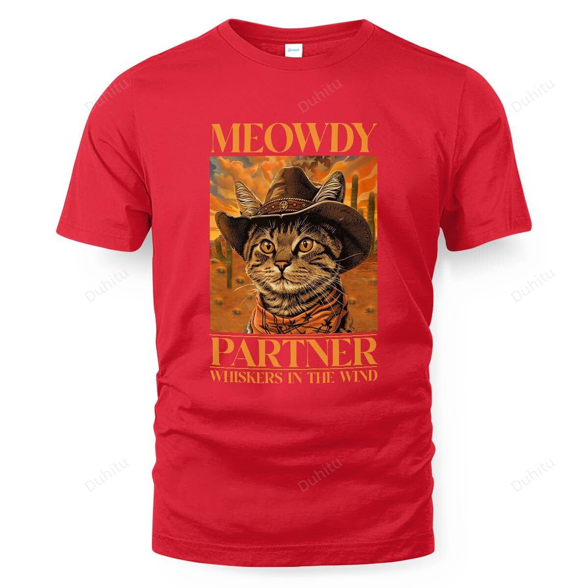 Meowdy Partner Cowboy Cat Whisker In The Wind Country Kitty