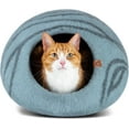 thumbnail image 1 of Meowfia Сat Cave for Large Cats, Aquamarine, 1 of 7