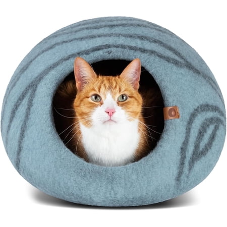 Meowfia ?at Cave for Large Cats, Aquamarine