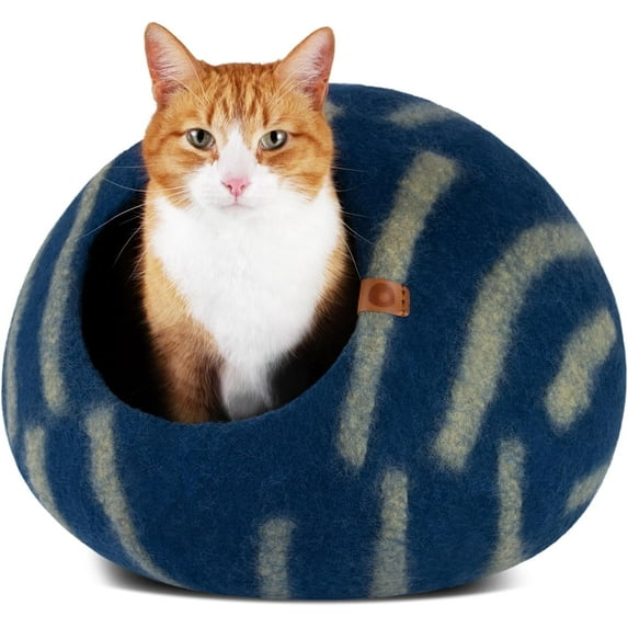 Meowfia Сat Cave for Large Cats, Deep Azure