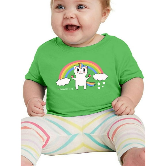 Meowgical Unicorn Cat  T-Shirt Infant -Image by Shutterstock,  24 Months
