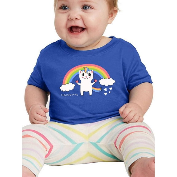 Meowgical Unicorn Cat T-Shirt Infant -Image by Shutterstock, 24 Months