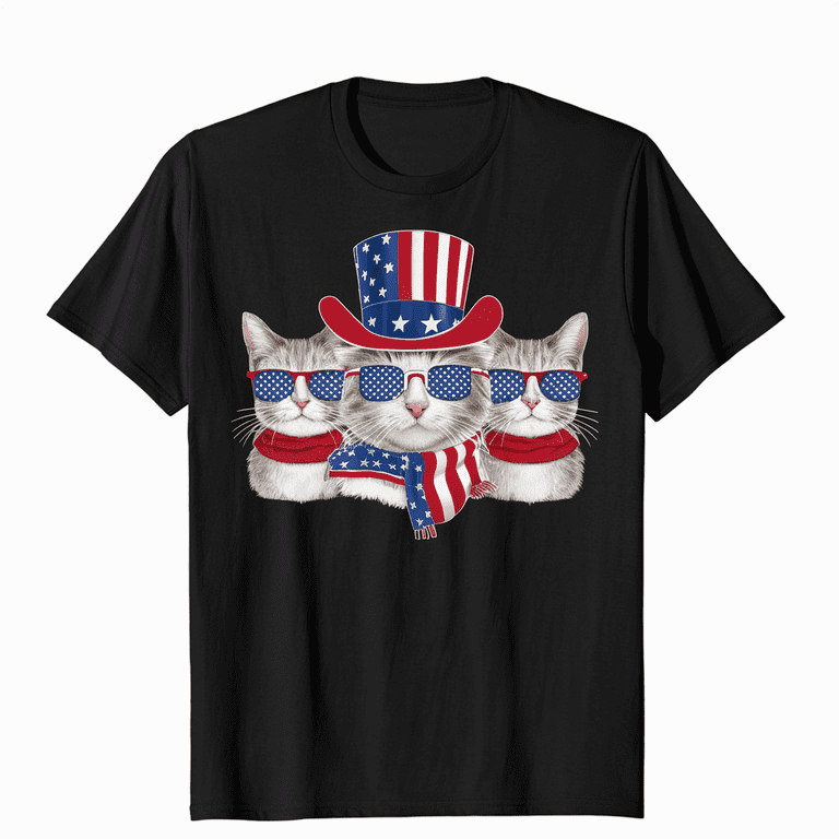4th Of July T Shirt American Flag Cat Meowica Shirt 4th Of July T Shirt American Flag Cat Meowica Shirt
