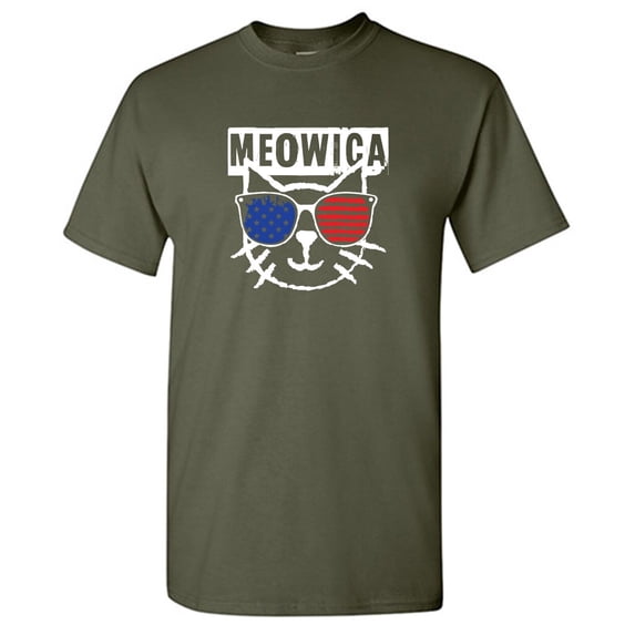 Meowica Sarcastic Humor Graphic Tees Gift For Mens Novelty Funny T Shirt