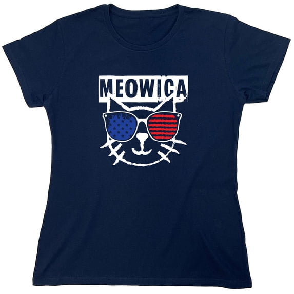 Meowica Sarcastic Humor Novelty Funny Women's Casual Tees