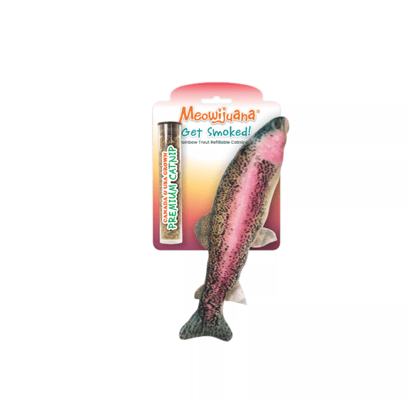 Meowijuana Get Smoked Rainbow Trout Refillable Cat Toy