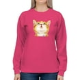 thumbnail image 1 of Meowing Kittens Sweatshirt Women -Kayomi Harai Designs, Female Large, 1 of 4
