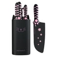 thumbnail interactive-video image 1 of Meowkit 5-Piece Knife Set with Block, High Carbon Steel Extra Sharp Edge with Cat Paw Handle, 1 of 10
