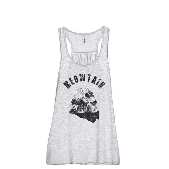 Meowtain DISC Women's Fashion Sleeveless Flowy Racerback Workout Yoga Tank Top Sport Grey Small