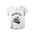 thumbnail image 1 of Meowtain DISC Women's Fashion Slouchy Dolman T-Shirt Tee Heather White Small, 1 of 3