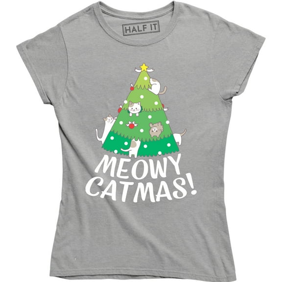Meowy Catmas - Christmas Holiday Cats Lover Women's T-Shirt