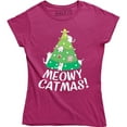 thumbnail image 1 of Meowy Catmas - Christmas Holiday Cats Lover Women's T-Shirt, 1 of 4