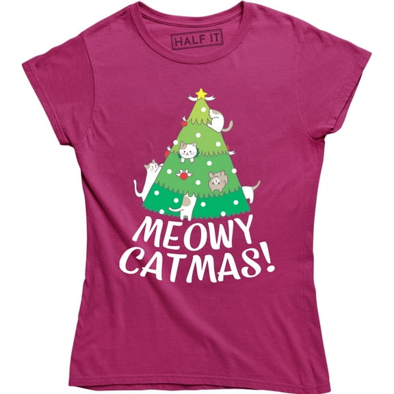 Meowy Catmas - Christmas Holiday Cats Lover Women's T-Shirt