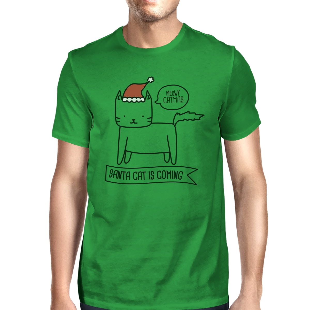 Santa Cat Is Coming T-Shirt Santa Cat Is Coming T-Shirt