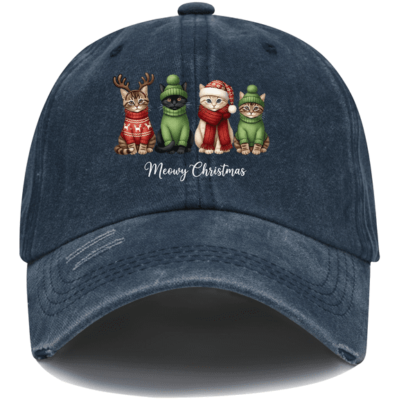 Meowy Christmas Hat, Meowy Christmas Cap