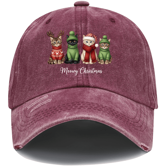 Meowy Christmas Hat, Meowy Christmas Cap