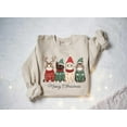 thumbnail image 1 of Meowy Christmas Shirt, Cat Christmas Sweatshirt, Cat Lover T-Shirt, Christmas Cat Mom Sweater, Catmas Gift For New Year, Christmas Crewneck, 1 of 5