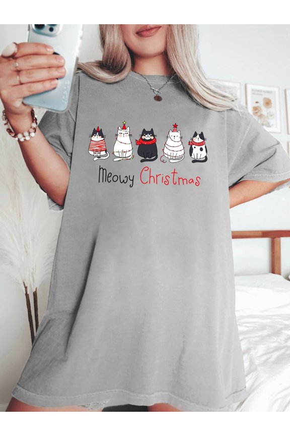 Meowy Christmas T-Shirt