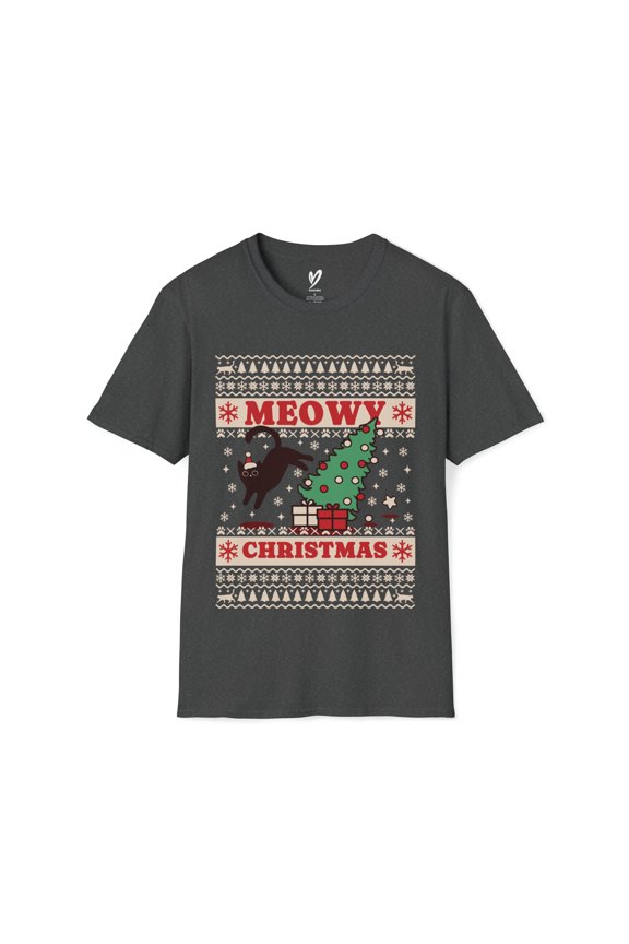 Meowy Christmas T-shirt