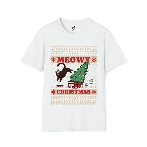 Meowy Christmas T-shirt