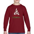 thumbnail image 1 of Meowy Christmas Tree - Boy's Word Art Long Sleeve T-Shirt, 1 of 2