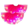 thumbnail image 1 of Mepaouo 2 Pack LED Tutu Skirt for Women Light up Neon Glitter Tulle Skirt Party Carnival, 1 of 3