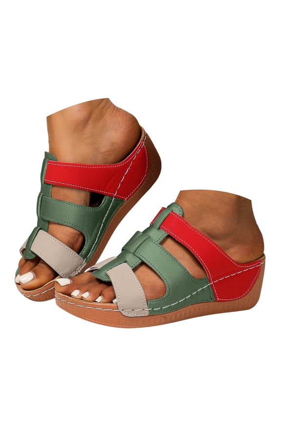 2025 Platform Sandals Women Fashion Wedges Casual Espadrilles Slip on Shoes Dressy Summer Flat