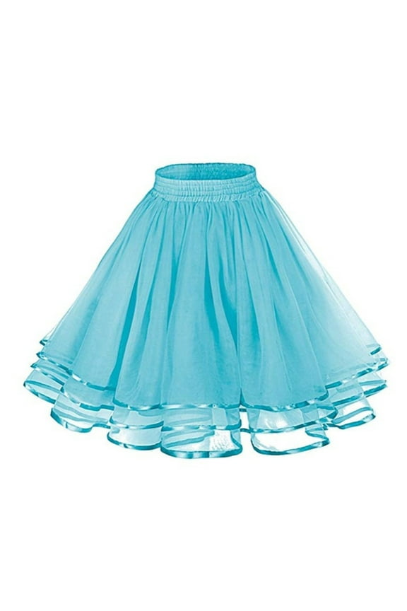 Adult A-line Tutu for Women Bridesmaid Petticoat Length Midi Tulle Skirt for Dates Prom Party