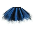 thumbnail image 1 of Mepaouo Adult Women 80's Tutu Skirt Layered Tulle Petticoat Dance Ballet Carnival Rave Running Dress, 1 of 3