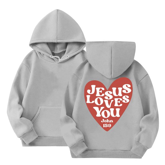 Mepaouo Baby Cute Pullover Lightweight Hoodie Sweatshirt Kids Boys Girls Long Sleeve Blouse Tops Grey 8-9 Years