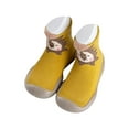thumbnail image 1 of Mepaouo Baby Sock Shoes Boys Girls Non Slip Soft Sole Sneakers Toddler Infant First Walking Shoes Yellow, 1 of 5