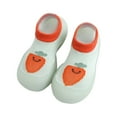 thumbnail image 1 of Mepaouo Baby Sock Shoes Infant Non Slip Walking Slippers Boys Girls Sneakers with Soft Rubber Sole Green, 1 of 6