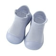 thumbnail image 1 of Mepaouo Baby Sock Shoes Rubber Sole Non Slip Infant Walking Shoes Slip on Indoor Slippers 0-3 Years, 1 of 3