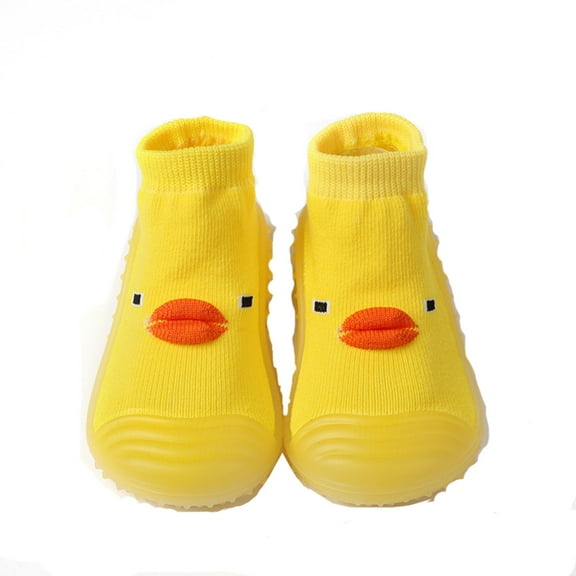 Mepaouo Baby Sock Shoes Toddler Cartoon Soft Rubber Sole Indoor Floor Slipper Infant First Walker Shoe