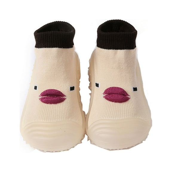 Mepaouo Baby Sock Shoes Toddler Cartoon Soft Rubber Sole Indoor Floor Slipper Infant First Walker Shoe