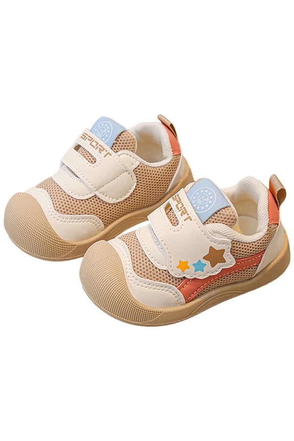 Baby Walking Shoes Toddler Girl Boy Crib Sneakers Infant Lightweight Causal Tennis Shoes Khaki