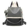 thumbnail image 1 of Mepaouo Backpack Purse for Women Leather Travel Satchel Handbag Anti Theft Shoulder Laptop Bag(Grey), 1 of 6