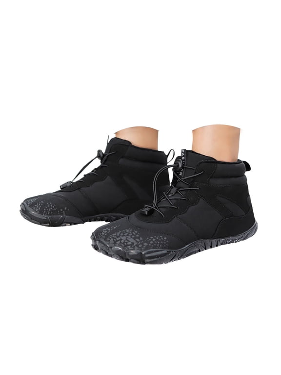 Barefoot Boots Women Men Winter Zero Drop Hiking Shoes Boots Waterproof Minimalist Snow Booties